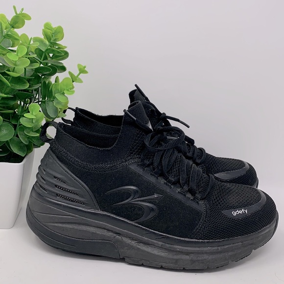 Gravity Defyer Shoes - Gravity Defyer | GDefy Mateem black mighty walk sneakers | WMS 7.5